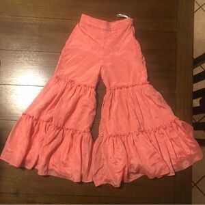 Coral Ruffled Bottoms ,Pink Peachy Color Measurements in Description Below